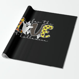 Halloween For The Love Of Halloween Birthday Wrapping Paper