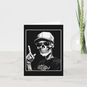 Halloween For Women Never Better Skeleton Skull H Card