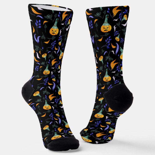 Halloween Forest Socks #2 (Angled)