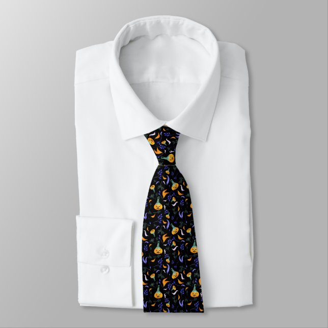 Halloween Forest Tie (Tied)