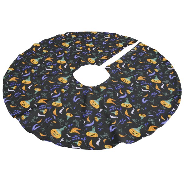 Halloween Forest Tree Skirt (Angled)