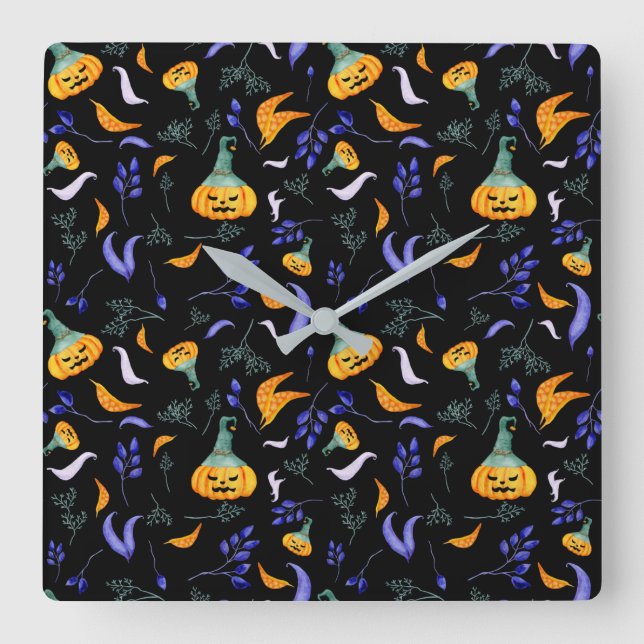 Halloween Forest Wall Clock (Front)
