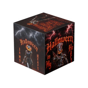 Halloween Forever In My Heart Gothic Pumpkin Jack Cube
