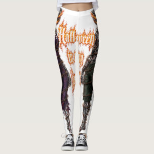Halloween Forever In My Heart Gothic Pumpkin Jack  Leggings