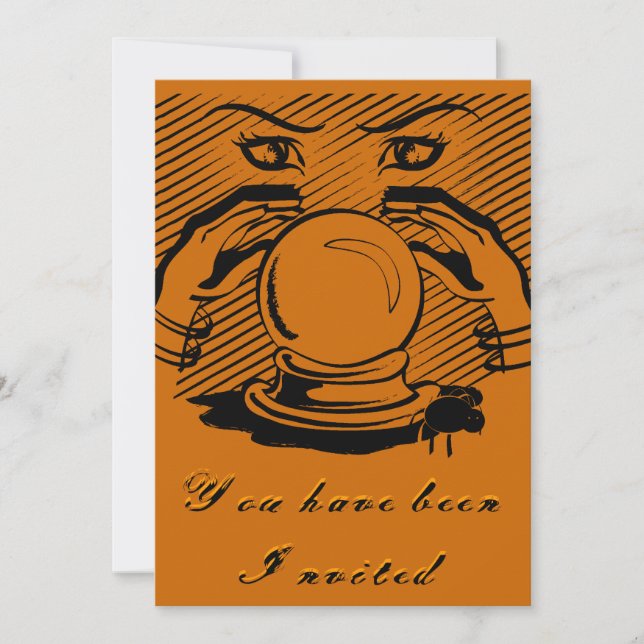 Halloween Fortune Invitation (Front)