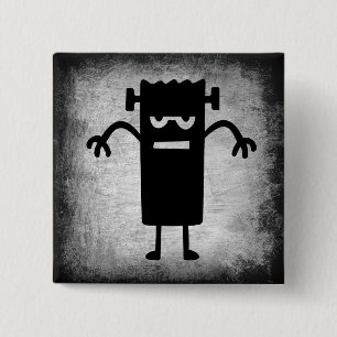 Halloween Frankenstein (a little bit scary) Button