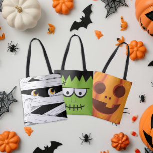 Halloween Frankenstein Candy Tote Bag