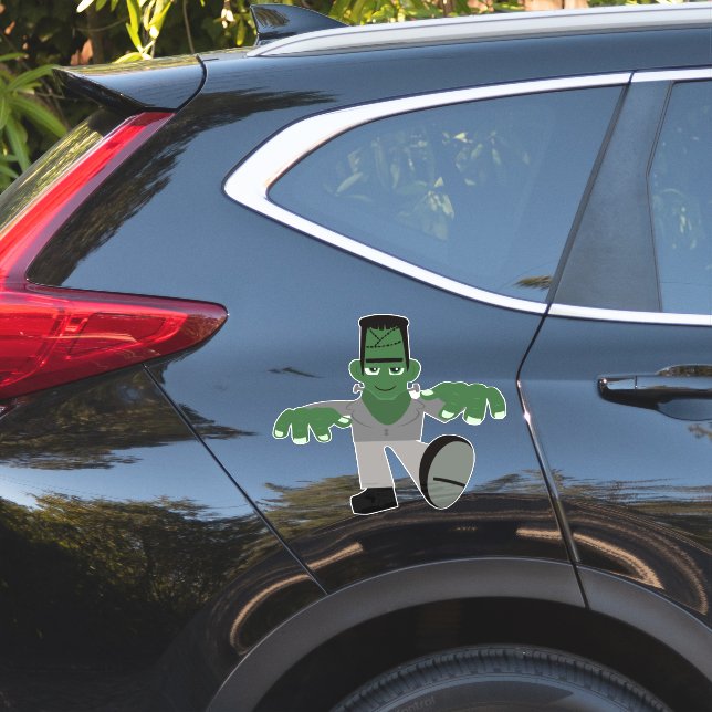 HALLOWEEN FRANKENSTEIN DIE-CUT STYLE DECAL FOR CAR (Car Side)