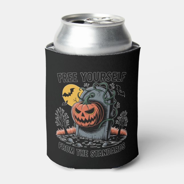 Halloween Free Yourself From The Standards.jpg Can Cooler (Can Front)