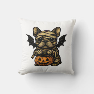 Halloween French Bulldog � Cute Spooky Dog Art Cla Cushion