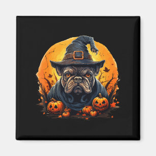 Halloween french bulldog  magnet
