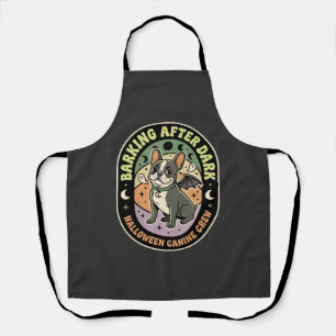 Halloween French Bulldog Night Patrol Apron
