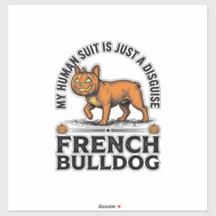 Halloween French Bulldog Pumpkin Costume Shirt_1