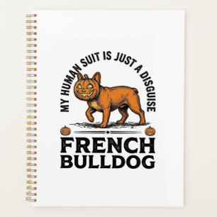 Halloween French Bulldog Pumpkin Costume Shirt_1 Planner