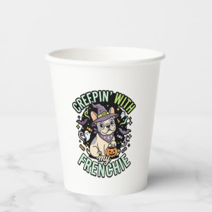 Halloween French Bulldog Spooky Companion Paper Cups