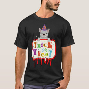 Halloween French Bulldog Trick Or Treat T-Shirt