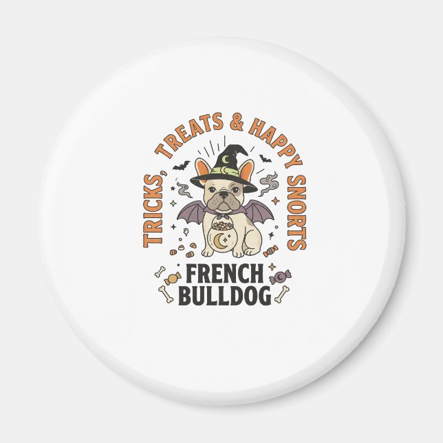 Halloween French Bulldog Trickster Magnet (Front)