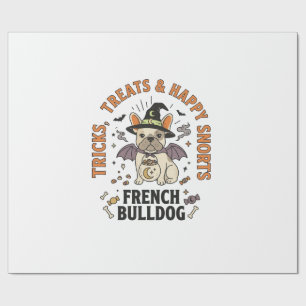 Halloween French Bulldog Trickster Wrapping Paper
