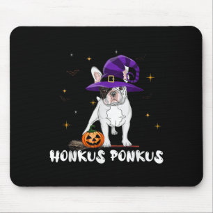 Halloween French Bulldog Witch Honkus Ponkus Mouse Pad