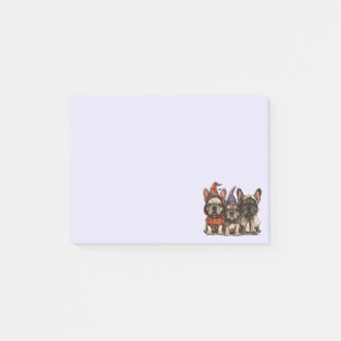 Halloween French Bulldogs Post-it Notes