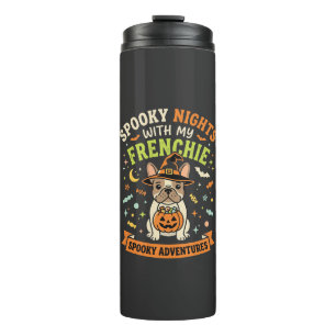 Halloween Frenchie Night Companion Thermal Tumbler