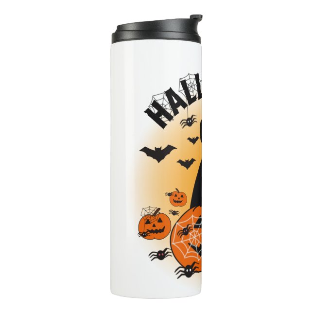 Halloween Frenchie Thermal Tumbler (Rotated Left)