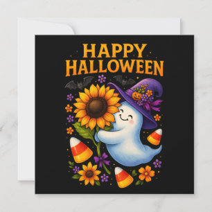 Halloween Friendly Ghost Greetings Card