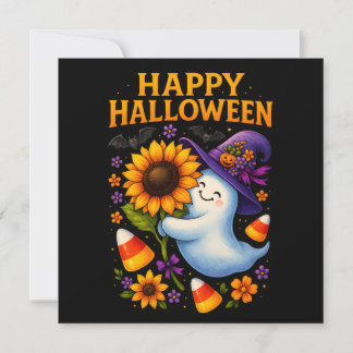 Halloween Friendly Ghost Greetings Card