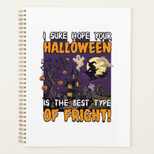 Halloween Fright Haunted House Witch Ghost_1 Planner
