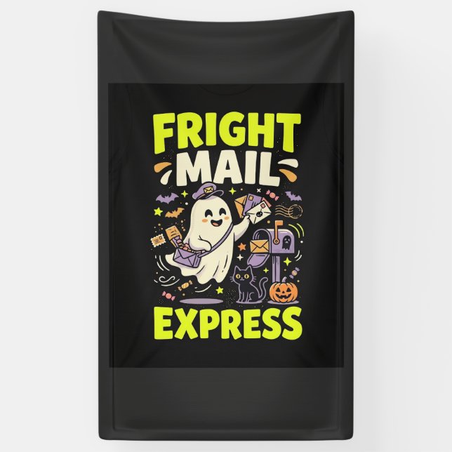 Halloween Fright Mail Express Banner (Vertical)