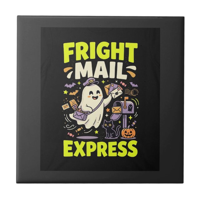 Halloween Fright Mail Express Tile (Front)