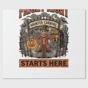 Halloween Fright Night Festival Wrapping Paper
