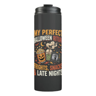 Halloween Fright Night Snack Ritual Thermal Tumbler