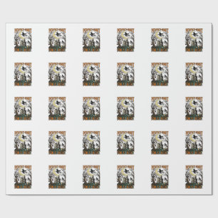 Halloween Fright Witch Vintage Haunted Night Tee_1 Wrapping Paper