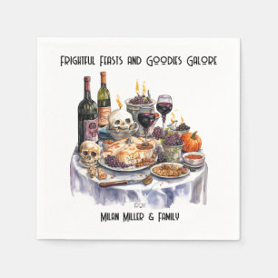 Halloween Frightful Feasts Paper Napkin