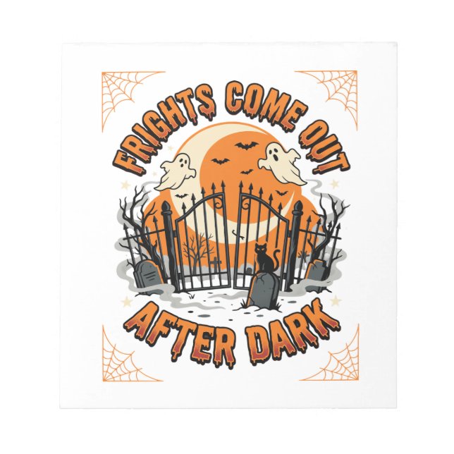 Halloween Frights After Dark Notepad (Front)