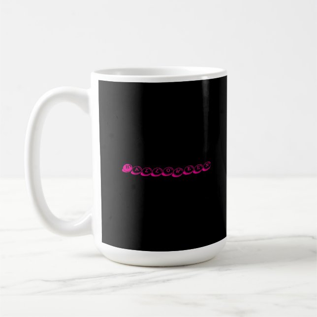 Halloween Front and back Pink and Red Colour Print Coffee Mug (Left)