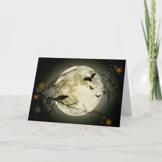 Halloween Full Moon Card