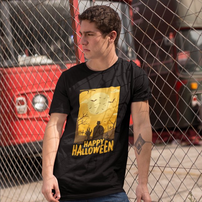 Halloween Full Moon Night Tri-Blend Shirt (Creator Uploaded)