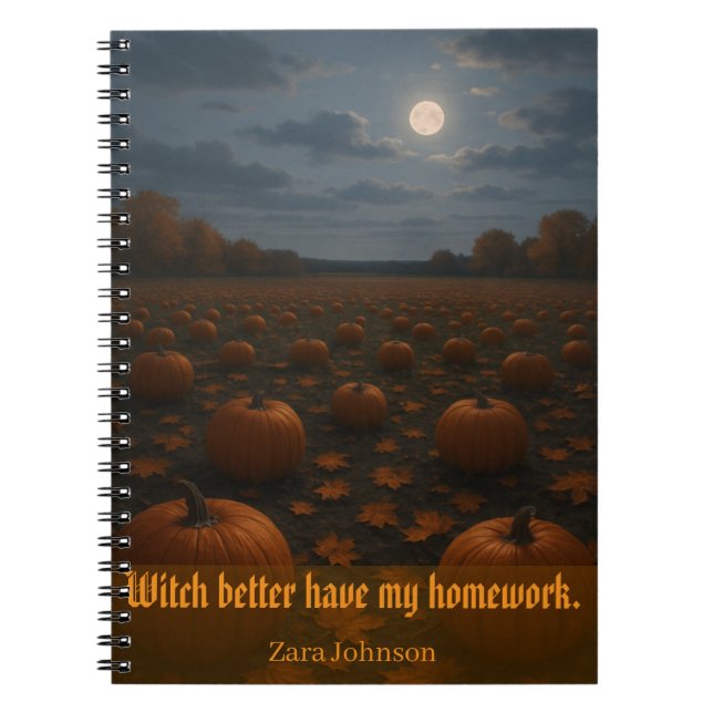 Halloween Fun Customisable  Notebook (Front)