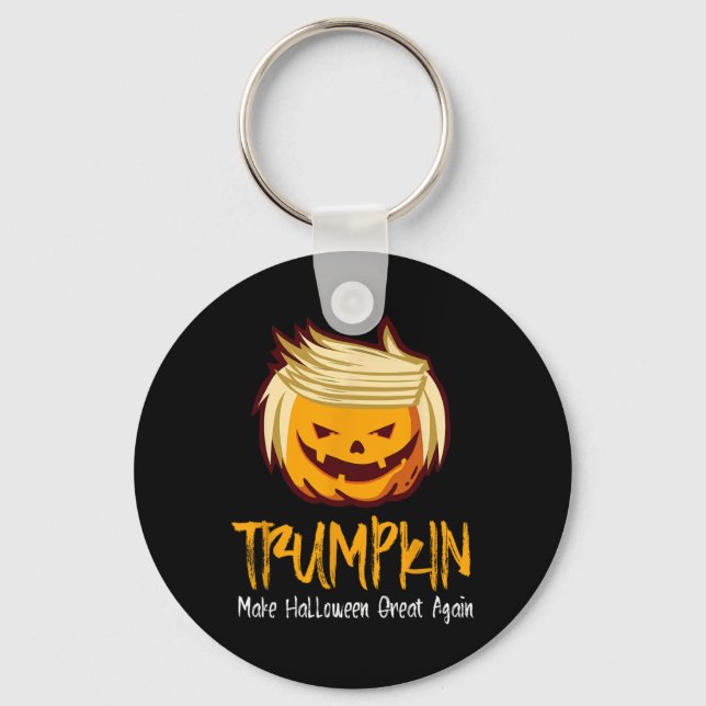 Halloween Fun   Donald Trump Costume Gift Idea Key Ring (Front)