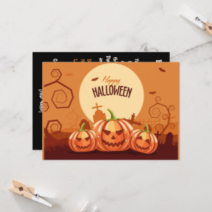 Halloween fun graveyard ☜ Custom invitation card