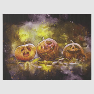 Halloween Fun Pumpkins Decoupage Tissue Paper