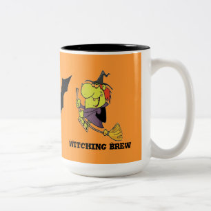 HALLOWEEN FUN SHOP - COFFEE MUGS - WITCHES & BAT
