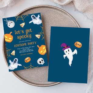 Halloween Fun Spooky Kids Costume Party Invitation