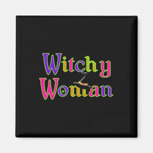 Halloween Fun Witch Witchy Woman Trick Treat Magnet