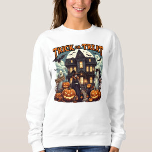 Halloween fun with pumpkins and ghosts! sweatshirt
