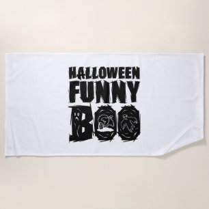 Halloween FUNNY BOO T SHIRT Beach Towel