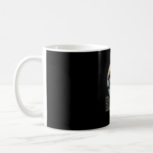 Halloween Funny Cat Halloween Birthday Coffee Mug (Left)