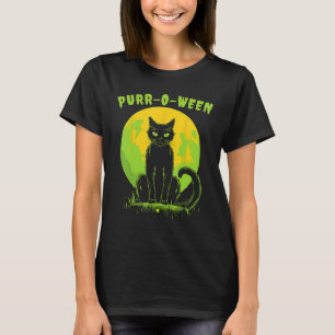 Halloween Funny Cat Purr-o-ween T-Shirt